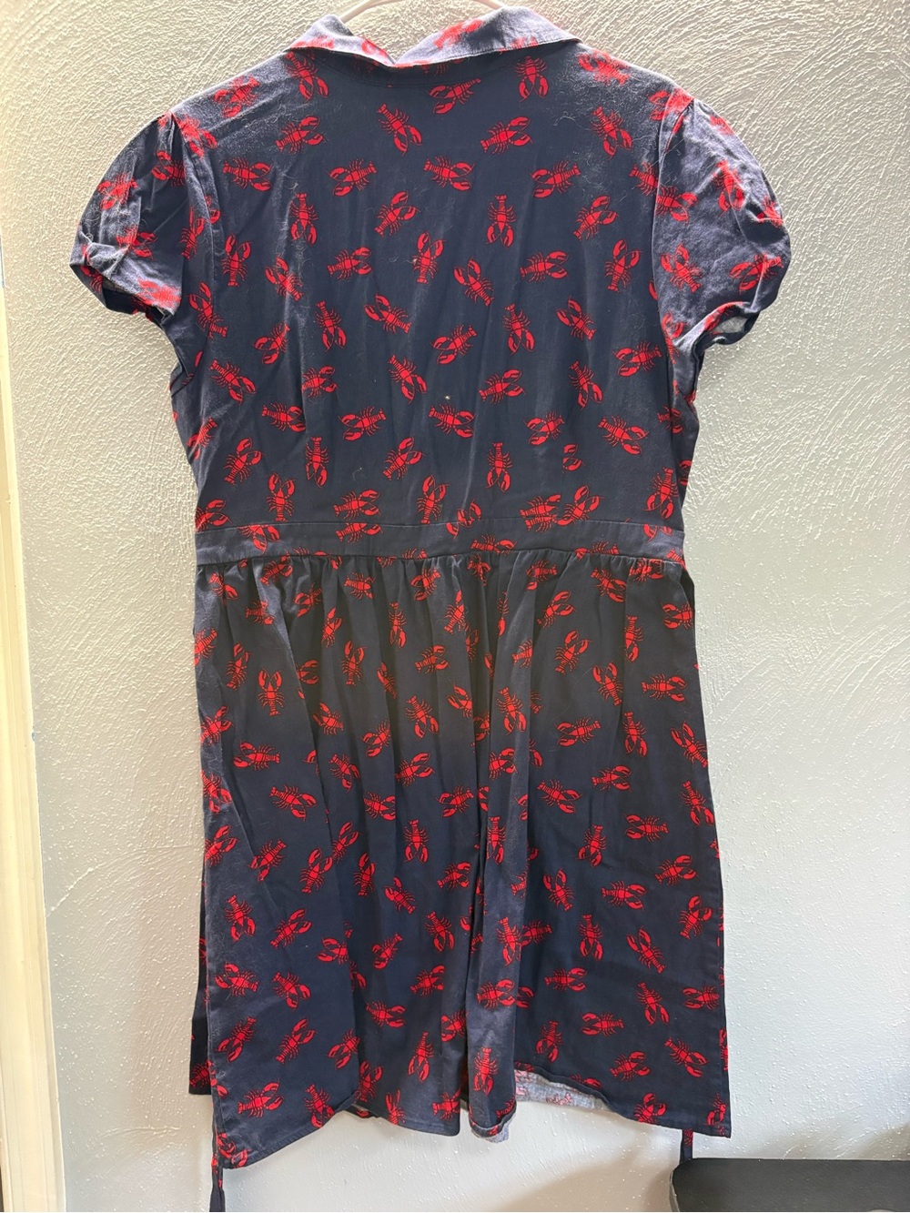 ModCloth Navy Dress with Red Lobster Print - Picture 4 of 4